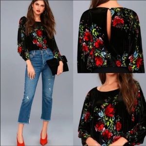 Free People Velvet Bodysuit